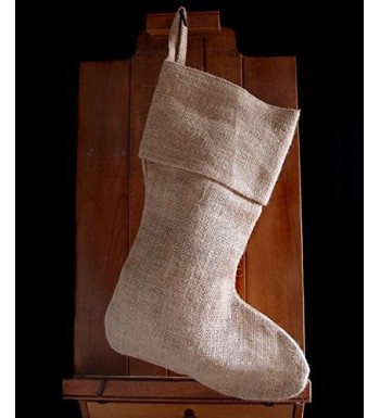 AK Trading Burlap Holidays Christmas Stockings