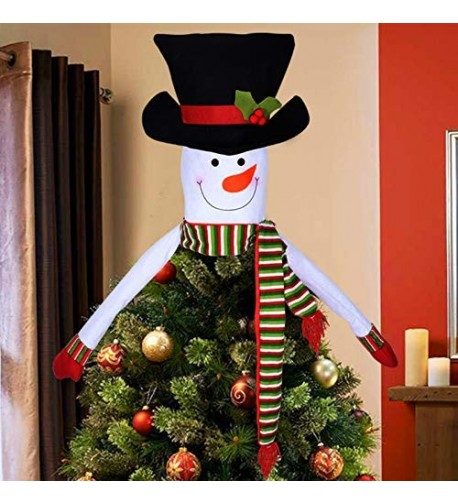 KOMIWOO Christmas Topper Snowman Hugger