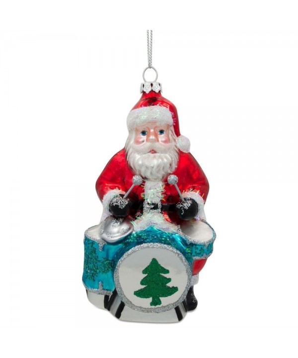 BestPysanky Santa Drummer Christmas Ornament