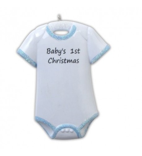 Onesie First Christmas Personalized Ornament