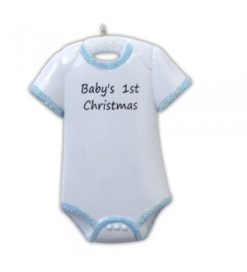 Onesie First Christmas Personalized Ornament