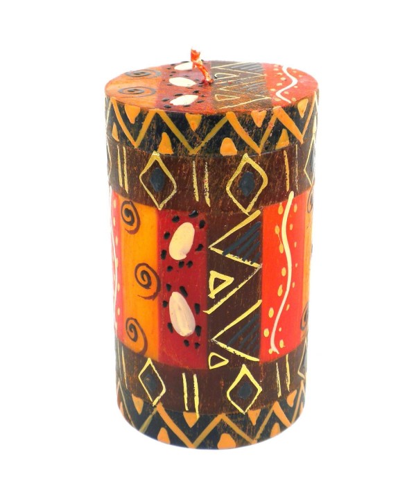 Global Crafts Single Hand Painted Pillar