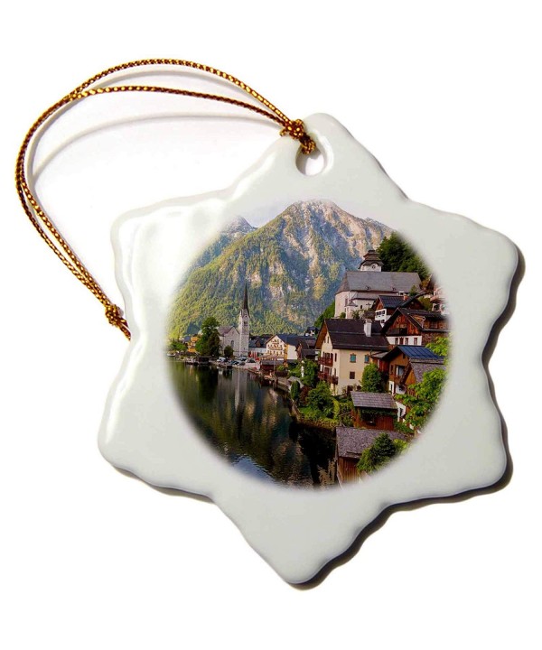 3dRose Hallstatt Salzkammergut Snowflake Ornament