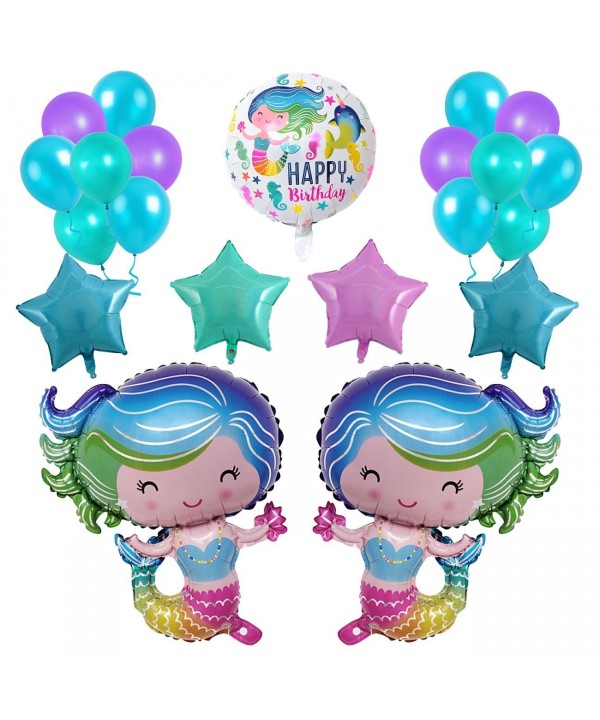 Mermaid Balloons 28inche Birthday Decorations