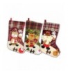 Christmas Stockings Hanging Reindeer Snowman