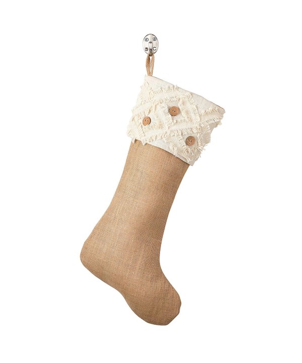 SARO LIFESTYLE Christmas Stocking Natural