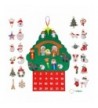 Christmas Calendar Pockets Ornaments Detachable