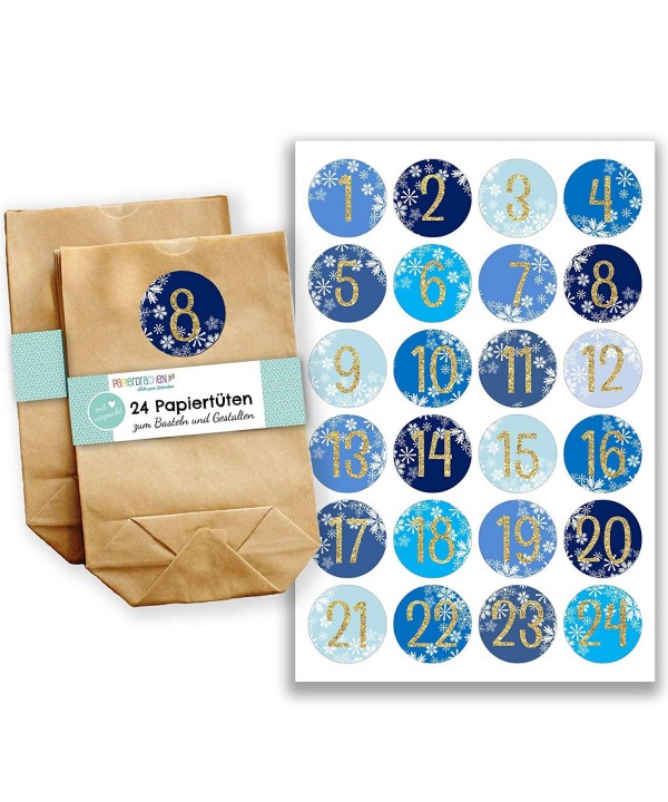 Papierdrachen Advent Calendar Number Stickers