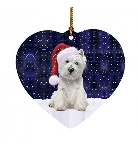 Christmas Holiday Highland Terrier Ornament