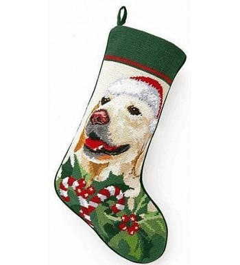 Peking Handicraft Retriever Needlepoint Christmas