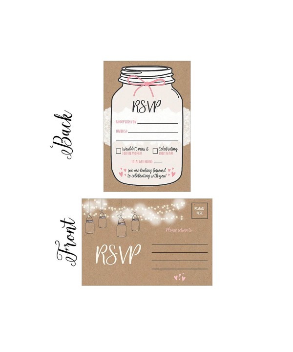 Postcards Envelopes Engagement Bachelorette Invitations