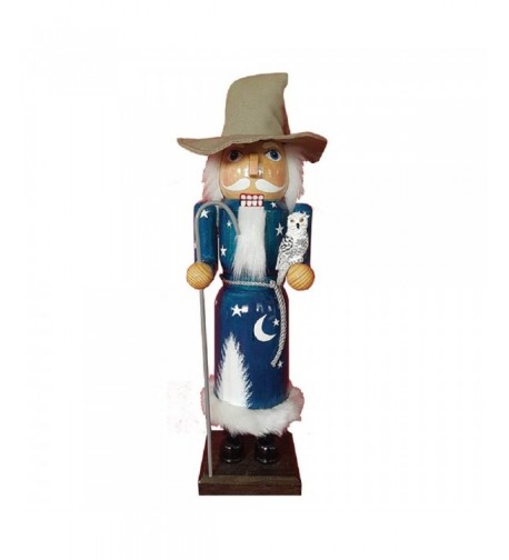 Santas Workshop Wizard Nutcracker White