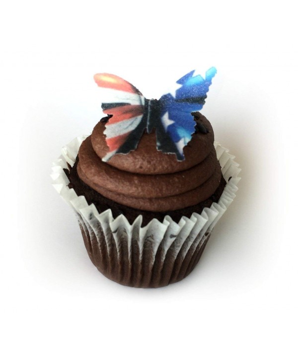 American White Butterflies Decorating Desserts
