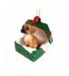 Puggle Gift Christmas Ornament Brown