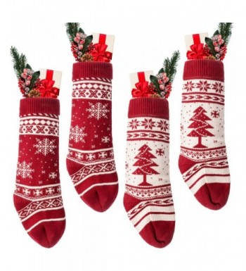 Blulu Christmas Stockings Snowflake Decoration