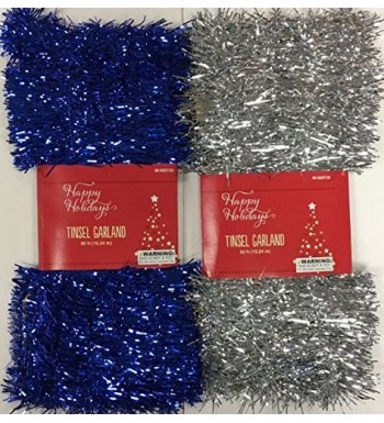 Christmas Tinsel Garland Assorted Measure