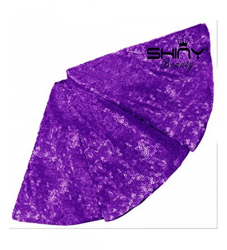 ShinyBeauty Sequin Christmas Tree Purple