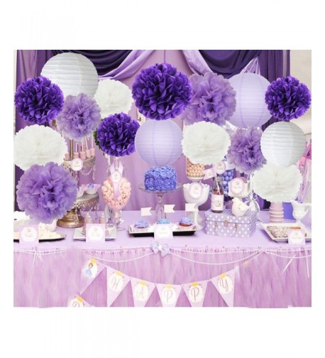 Furuix Decorations Lavender Lanterns Birthday