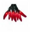 Chili Pepper Lights String Red