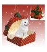 Samoyed Red Gift Christmas Ornament