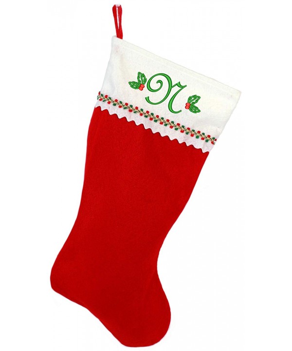 Monogrammed Me Embroidered Christmas Stocking