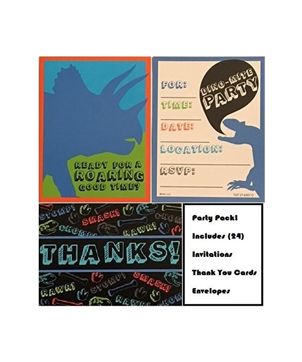 Dinosaur Invitations Cards envelopes Postcard