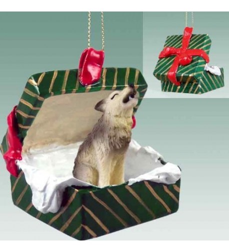 Timber Wolf Gift Christmas Ornament