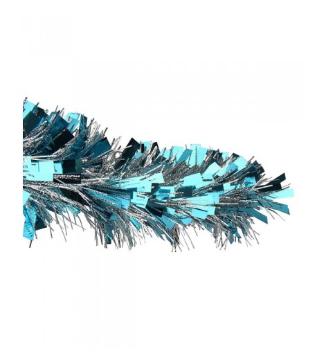 Turquoise Silver Christmas Holiday Garland
