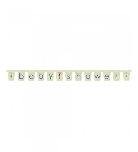 Mod Baby Shower Letter Banner