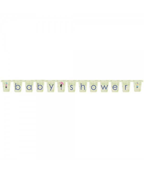 Mod Baby Shower Letter Banner