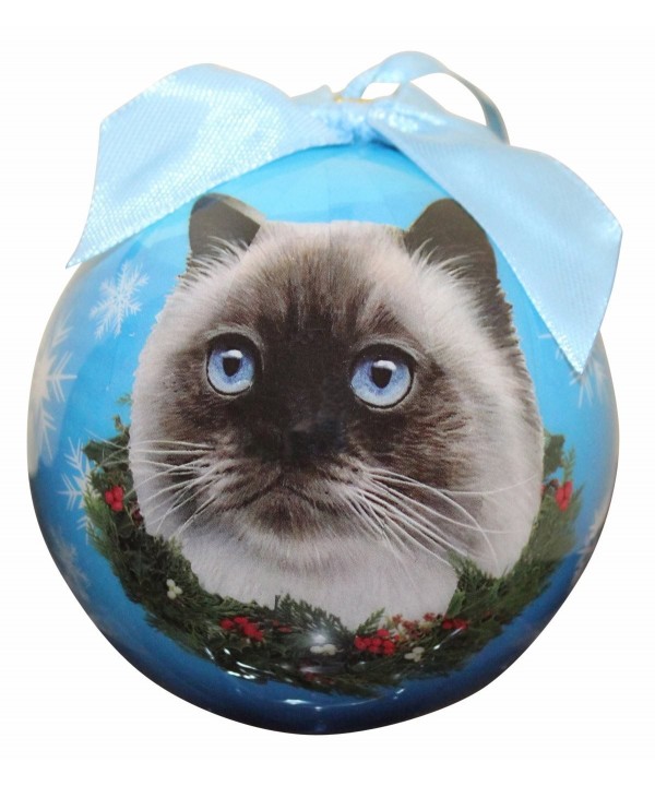 Himalayan Cat Christmas Ornament Personalize