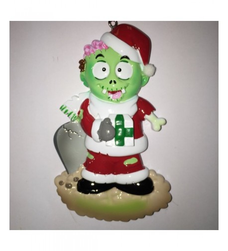 Zombie Personalized Christmas Ornament Polar