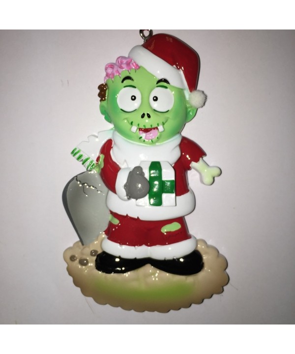 Zombie Personalized Christmas Ornament Polar