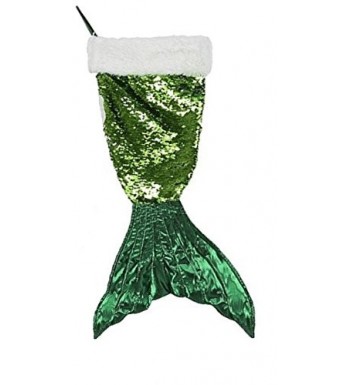 DEI Mermaid Stocking Sequins Green