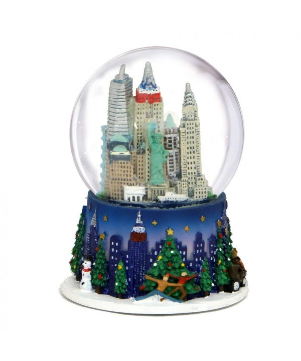 Christmas Rockefeller Center Skyline Globes