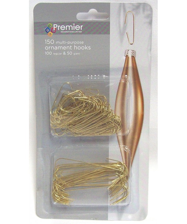 Premier Gold Ornament Hooks Twin