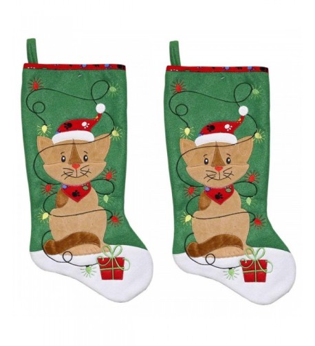 New Traditions 2 Pack Fleece Stockings