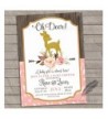 Deer Baby Shower Invitations Personalized