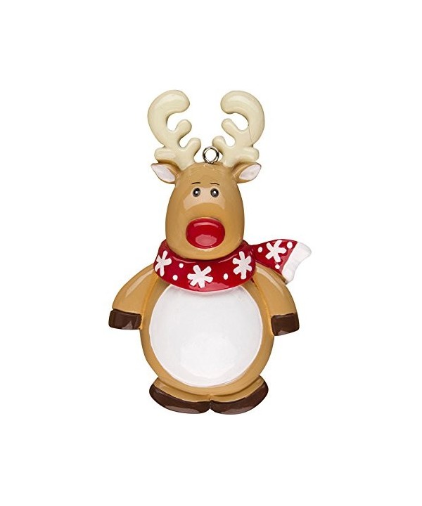 Reindeer Character Personalized Christmas Ornament