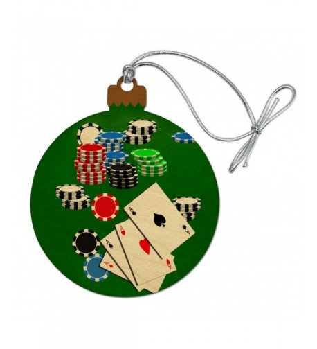 Graphics More Gambling Christmas Ornament