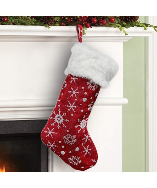 MAGGIFT Christmas Stocking Snowflakes Decoration