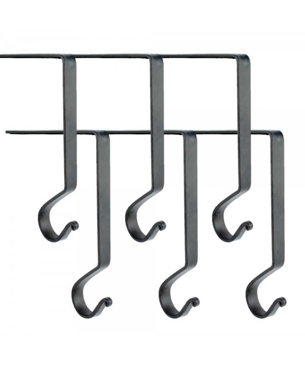 Wrought Iron Stocking Hanger Black