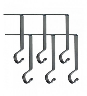 Wrought Iron Stocking Hanger Black