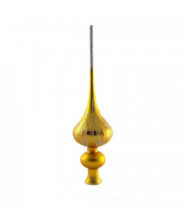 Shining Glass Christmas Topper yellow