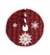 GRELUCGO Christmas Tabletop Embroidered Snowflake