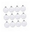 Prettyia Round Plastic Christmas Ornaments