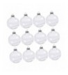 Prettyia Round Plastic Christmas Ornaments