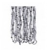 Silver Beaded Ribbon Garland Long