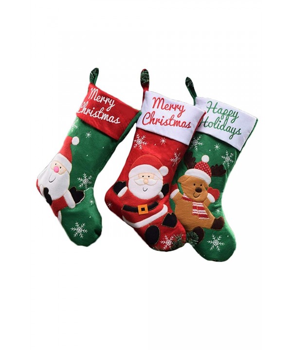 Christmas Stockings Family Santa Pockets