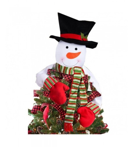 ODOSAN Christmas Snowman Treetop Bendable